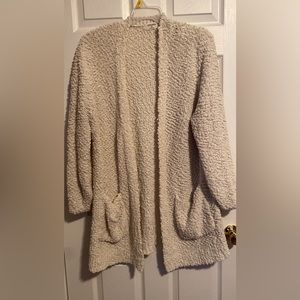 Ivory Popcorn Cardigan Zenana 2X